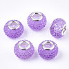 Resin Rhinestone European Beads RPDL-T002-03H-1