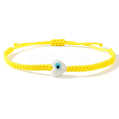 Bohemian Glass Bead Braided Bead Bracelets HV2776-4-1