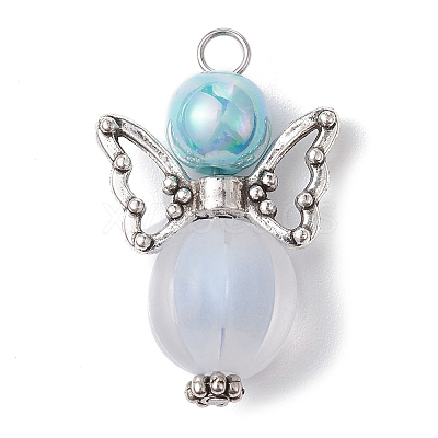 Acrylic and Alloy Pendants PALLOY-JF02237-1