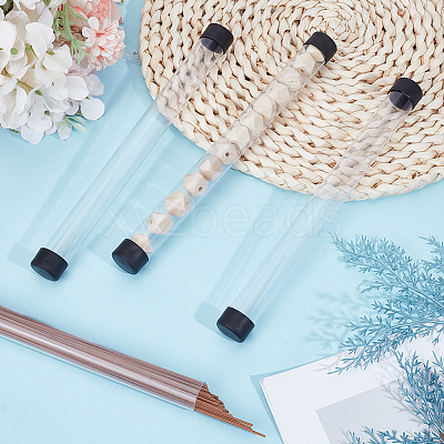 Transparent PVC Plastic Bead Storage Tubes AJEW-CY0002-92B-1