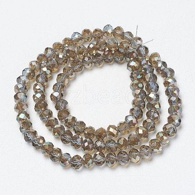 Electroplate Glass Beads Strands EGLA-A034-T6mm-J16-1