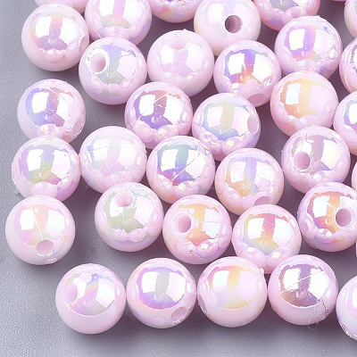 Plastic Beads X-OACR-S027-6mm-10-1