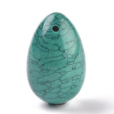 Synthetic Turquoise Pendants G-P438-D-06-1