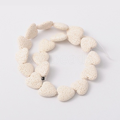 Dyed Natural Lava Rock Bead Strands G917-1-1