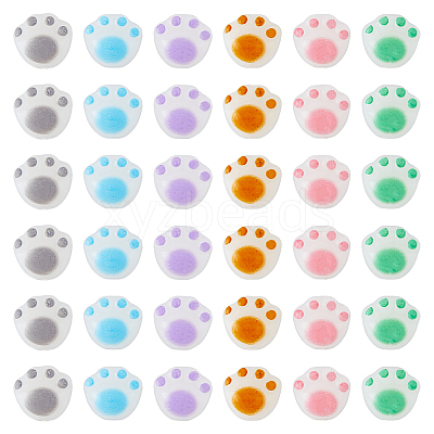 60Pcs 6 Colors Opaque Acrylic Beads SACR-DC0001-05-1