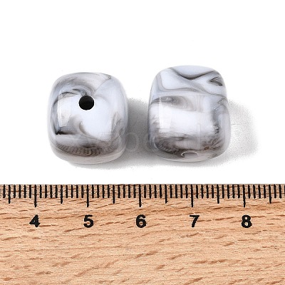 Opaque Acrylic Beads OACR-D320-01G-1
