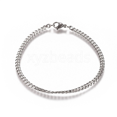 Tarnish Resistant Men's Curb Chain BJEW-E369-14C-1