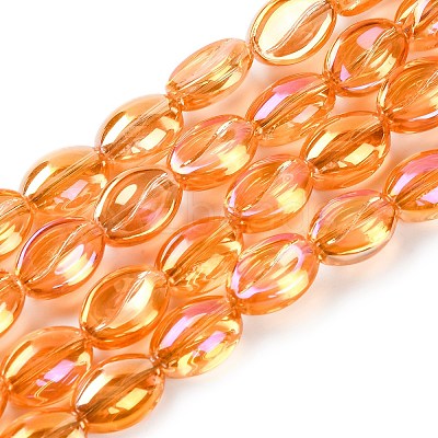 Electroplate Glass Beads Strands EGLA-B005-01A-FR01-1