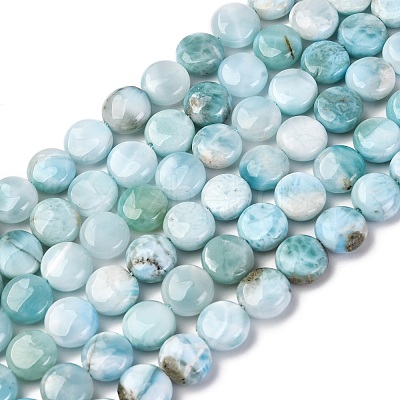 Natural Larimar Beads Strands G-F675-08-1