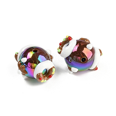 Hand Painted Acrylic with Enamel Beads X-MACR-K354-30-1