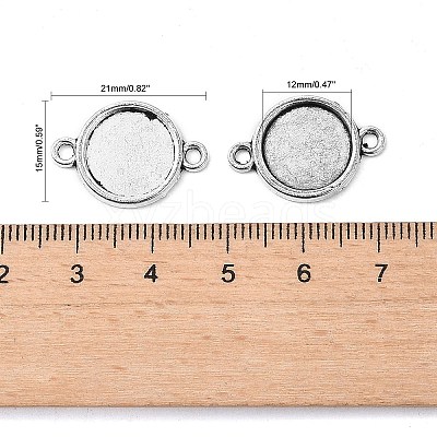 Tibetan Style Alloy Cabochon Connector Settings LS-TIBE-M022-10AS-1