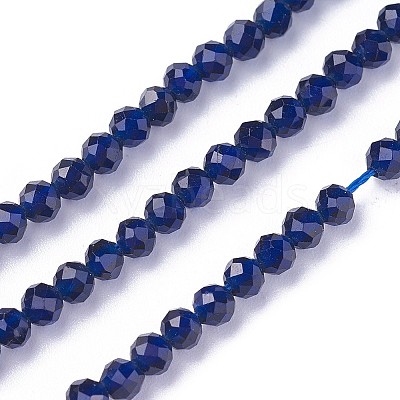 Faceted Glass Beads Strands X-G-F619-09A-3mm-1