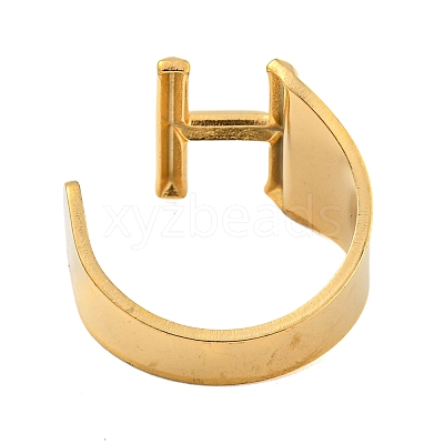 PVD Vacuum Plating 201 Stainless Steel Cuff Rings RJEW-Z032-01G-H-1