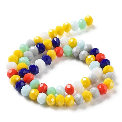 Glass Beads Strands EGLA-A034-M8mm-33-1