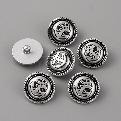 1-Hole ABS Plastic Shank Buttons BUTT-WH0015-73B-1