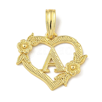 Heart Brass Pendants KK-I714-04G-A-1