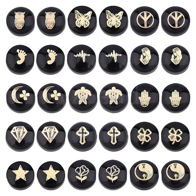 30Pcs 15 Style Handmade Lampwork Beads LAMP-AR0001-20-1