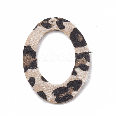Imitation Leather Big Pendants X-FIND-N001-11B-1