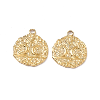Ion Plating(IP) 304 Stainless Steel Pendants STAS-B031-28G-1