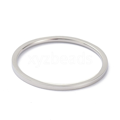 Non-Tarnish 1mm Polished Plain Dome Finger Ring for Girl Women RJEW-C012-02E-P-1