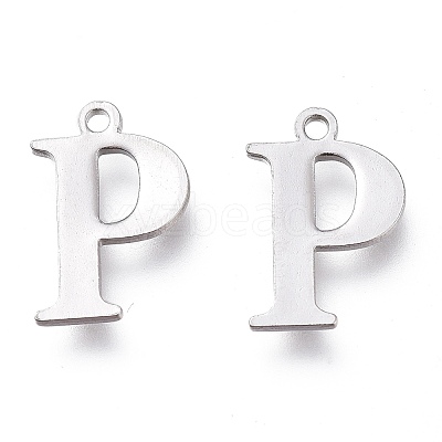 Tarnish Resistant 304 Stainless Steel Charms STAS-H112-P-P-1