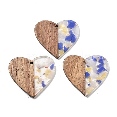 Resin and Walnut Pendants FIND-R051-09E-1