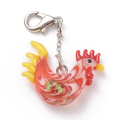 Handmade Lampwork Pendant Decorations LAMP-K034-A10-1