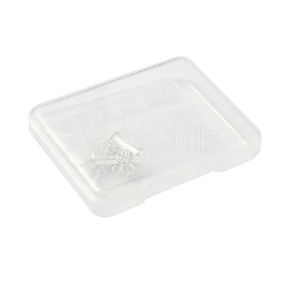925 Sterling Silver Slide Lock Clasps HJEW-PH02087-1