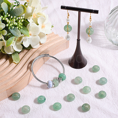 16Pcs Natural Green Aventurine European Beads G-SC0003-03B-1