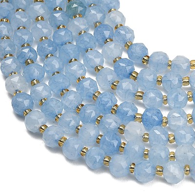 Dyed Imitation Jade Glass Beads Strands GL-Z001-02B-01-1
