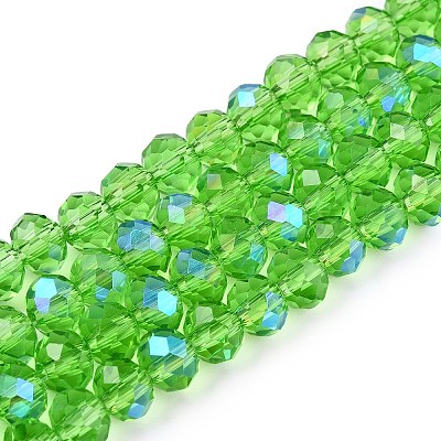 Electroplate Glass Beads Strands EGLA-A044-T6mm-L11-1