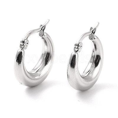 Non-Tarnish 304 Stainless Steel Chunky Hoop Earrings for Women EJEW-F280-06A-P-1