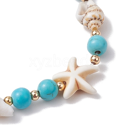 Shell Beaded Bracelets BJEW-TA00589-02-1