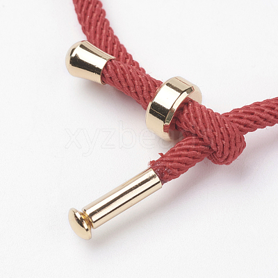 Cotton Twisted Cord Bracelet Making X-MAK-L012-04-1