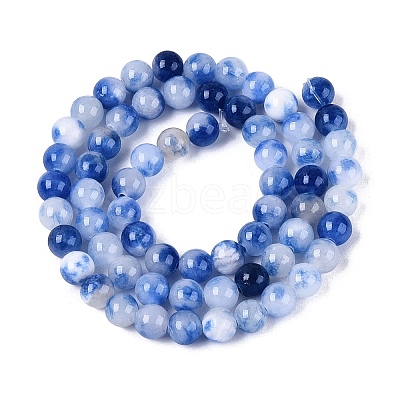 Natural Dyed Persian Jade Beads Strands X-G-Q609-6mm-01-1
