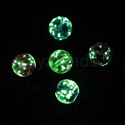 Luminous Handmade Gold Sand Lampwork Beads FOIL-B001-07-1