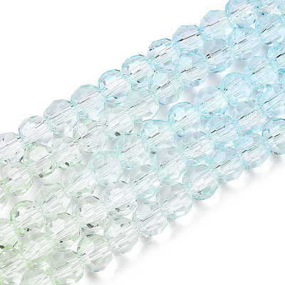 Transparent Glass Beads Strands X-GLAA-E036-07X-1