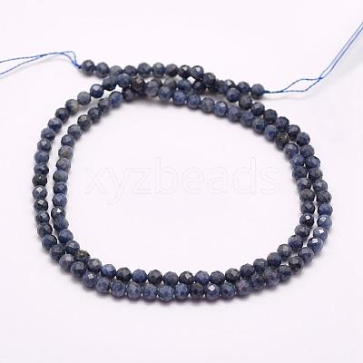 Natural Sapphire Beads Strands G-F509-18-3mm-1