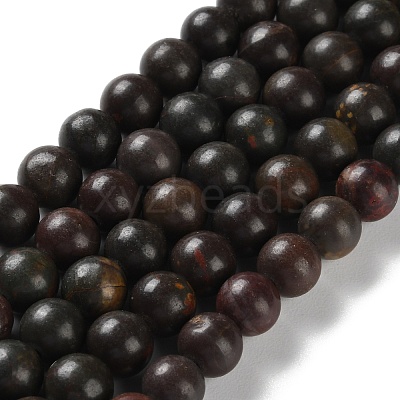 Natural Polychrome Jasper/Picasso Stone/Picasso Jasper Beads Strands G-C160-01-6mm-1