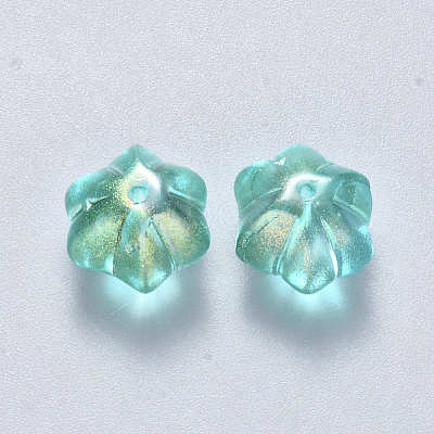 Transparent Spray Painted Glass Beads GLAA-S190-005A-04-1