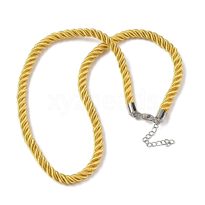 5MM Nylon Twisted Cord Necklace Making FIND-G096-01P-30-1