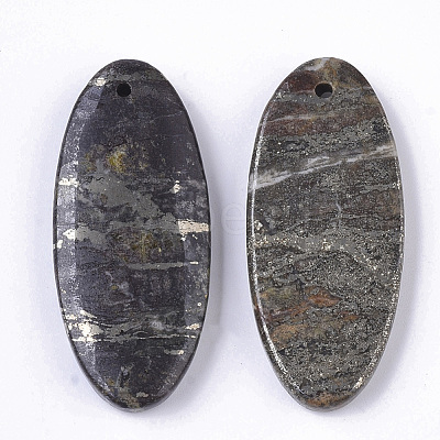 Natural Pyrite Pendants G-S366-005-1