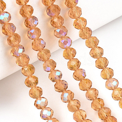 Electroplate Glass Beads Strands EGLA-A034-T10mm-L23-1