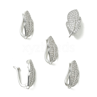 SHEGRACE Bras Micro Pave Clear Cubic Zirconia Snap Clasps XGRQ5F095-808P-1