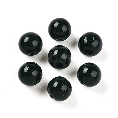 Opaque Solid Color Glass Beads GLAA-N007-10mm-A05-1