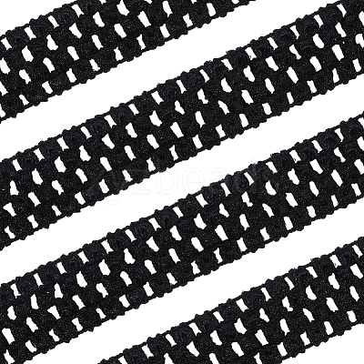 10M Elastic Polyester Ribbon Baby Headbands OHAR-GF0001-53B-02-1