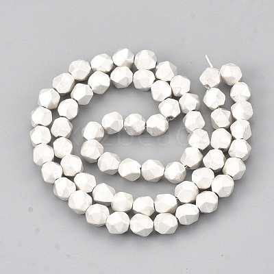 Electroplate Non-magnetic Synthetic Hematite Beads Strands G-T114-26C-1
