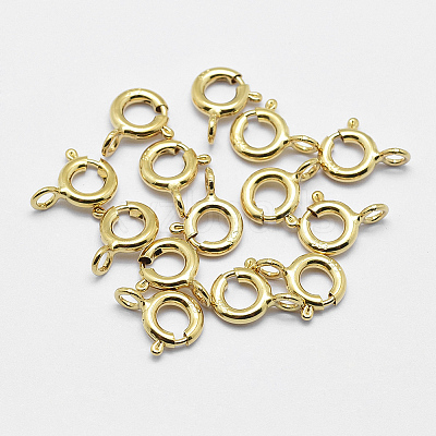 925 Sterling Silver Spring Ring Clasps STER-K167-076B-G-1