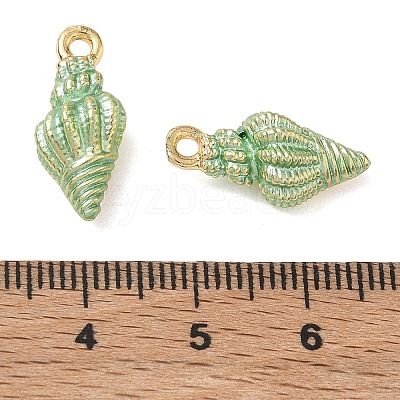 Brass with Enamel Charms KK-CBA61F8-01G-02-1