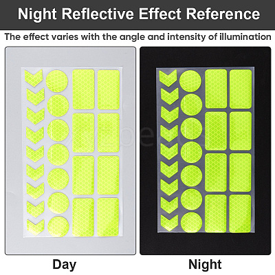 Waterproof Plastic Reflective Sticker DIY-WH0184-88A-1